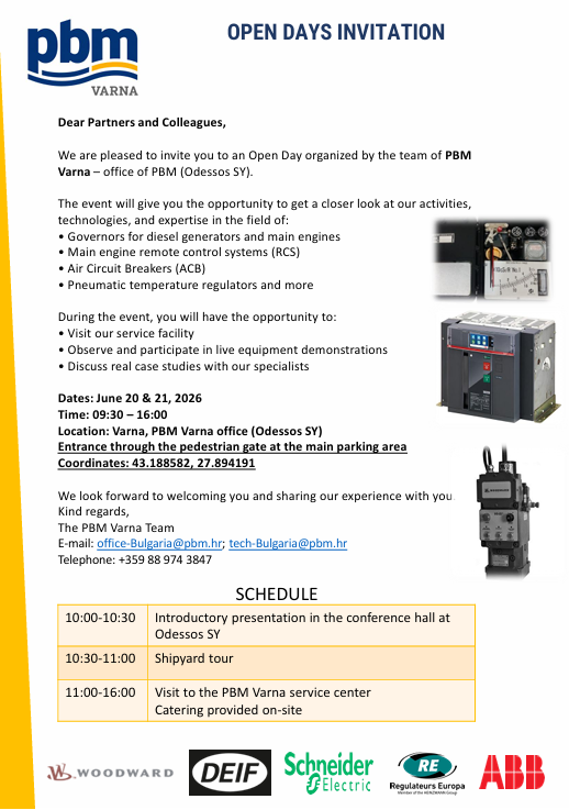 PBM Varna Open Days